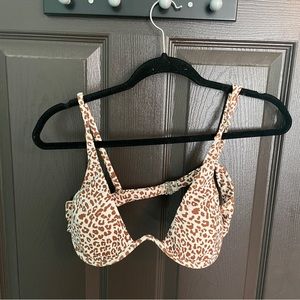 Cheetah print bikini top